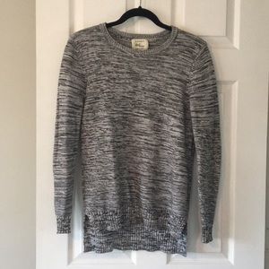 Heathered gray sweater